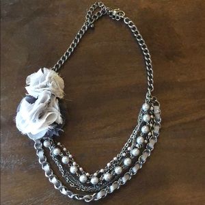 Black and silver necklace